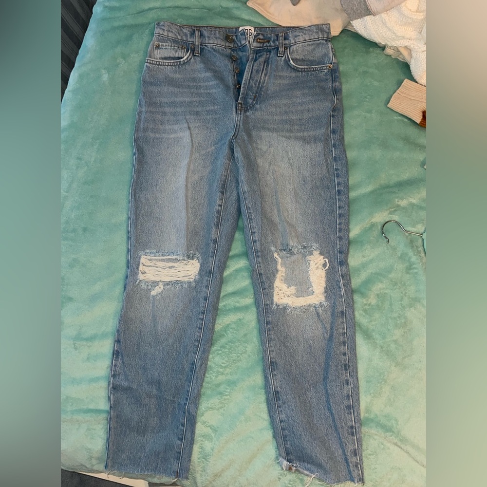 Slim Straight jeans from Urban outfitters. Great quality nice light wash.